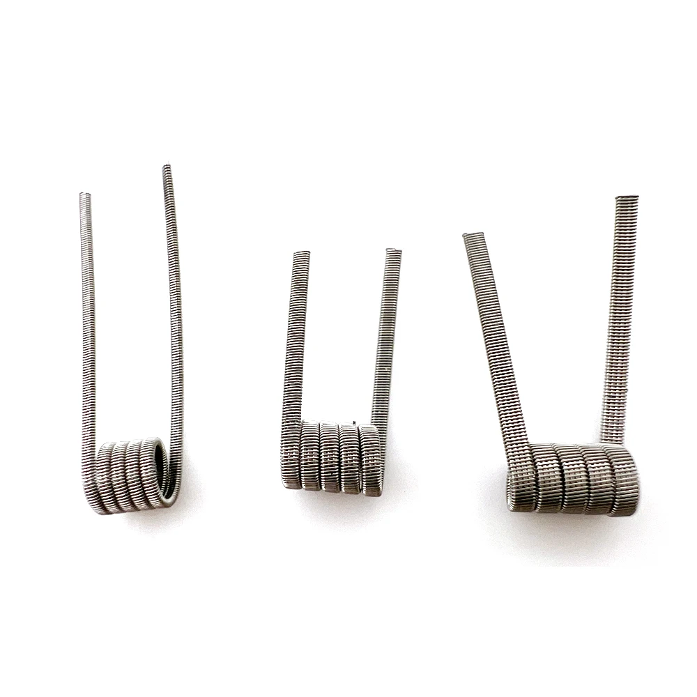 10pcs/box Ni80 Prebuilt Coil 2 - Clapton Wire Pre Built review and price